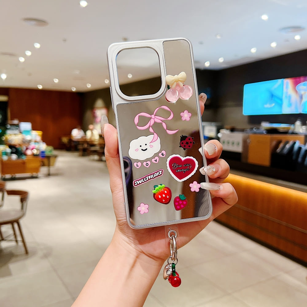 Sweetheart Glossy Mirror Phone Case