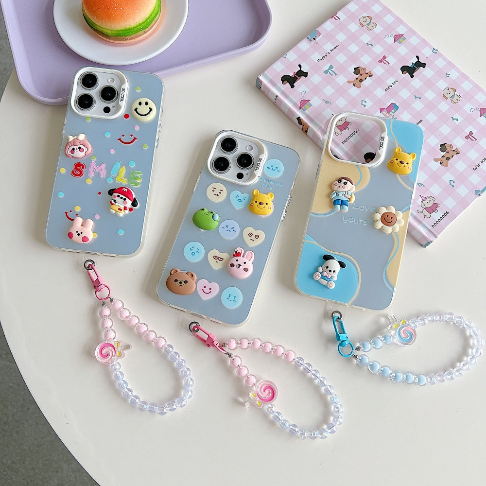 Toy Printed Phone Case with Bracelet
