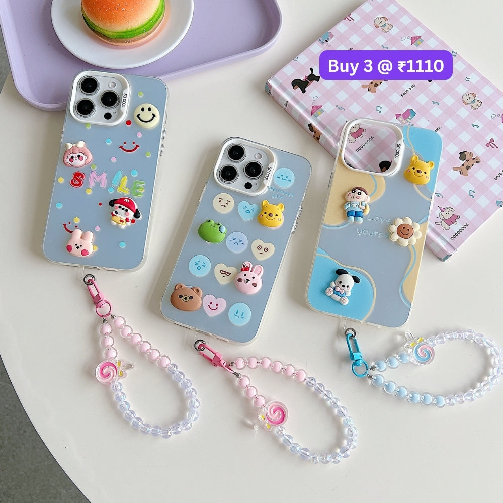 Toy PC (Hard) Printed Phone Case with Bracelet | Mobile Cover - iPhone 13