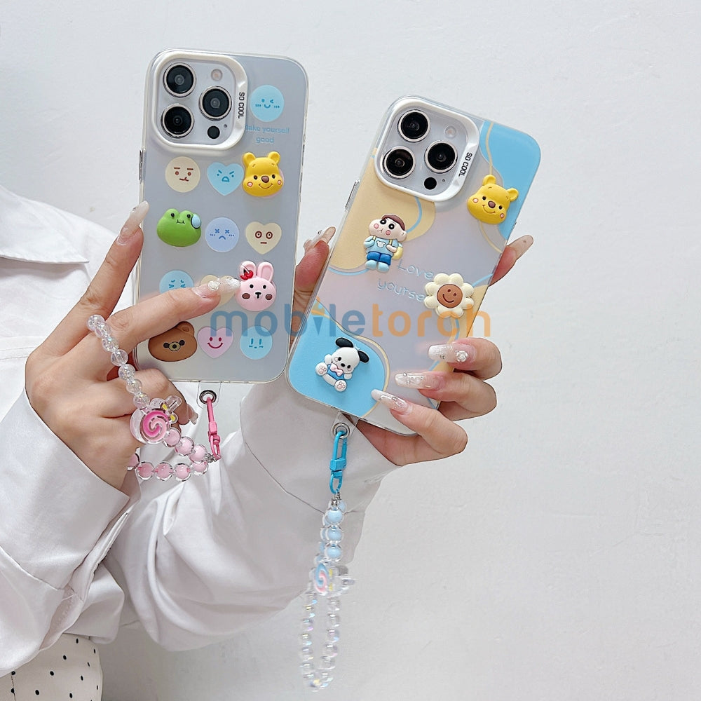 Toy PC (Hard) Printed Phone Case with Bracelet | Mobile Cover - Vivo Y16