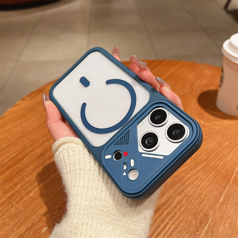 Transparent Colorful Frame Mag Phone Case