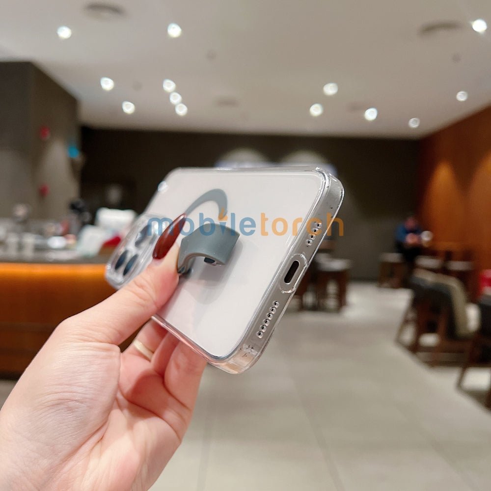 Transparent PC (Hard) Color Wireless Charging Phone Case - iPhone 14 Plus