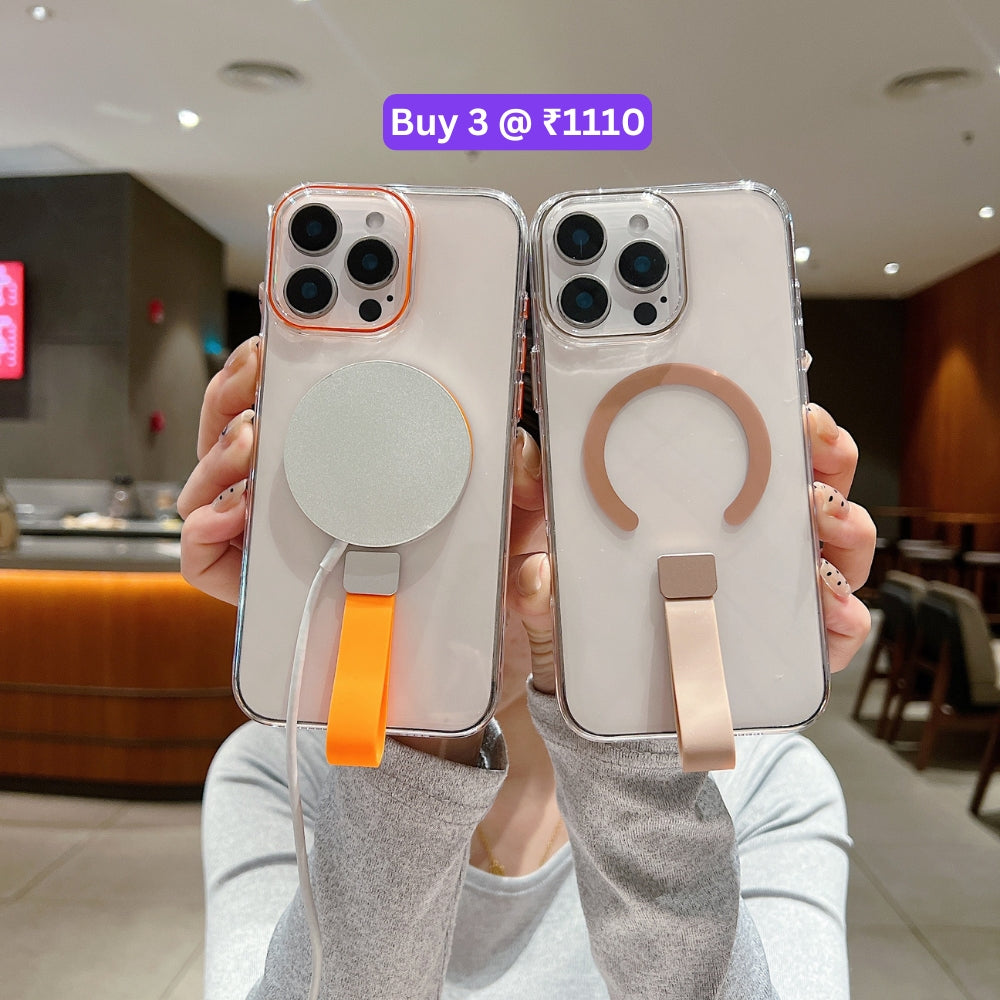 Transparent PC (Hard) Color Wireless Charging Phone Case - iPhone 16 Pro Max