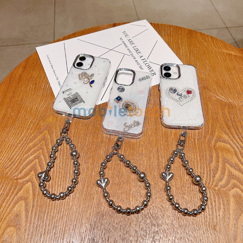 Transparent Rubber Gel TPU (Soft) Phone Case with Bracelet - iPhone 13 Pro Max