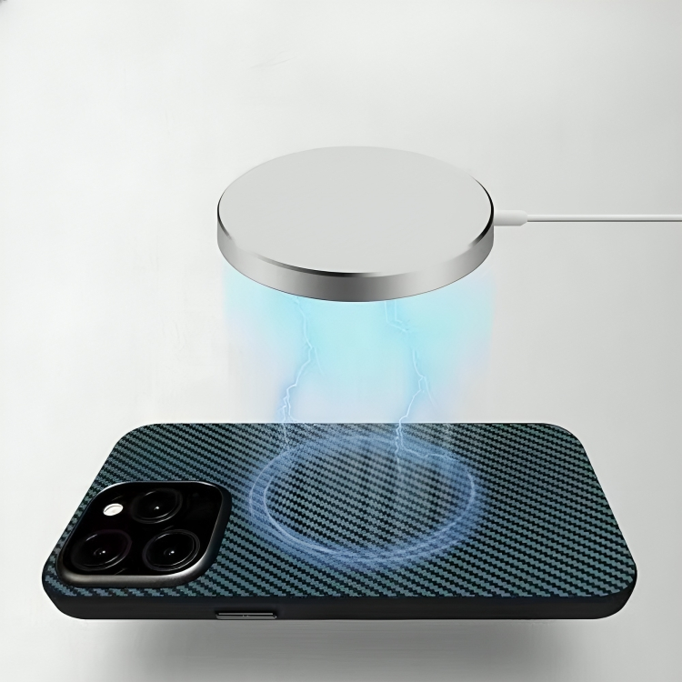 Ultra Thin Carbon Fiber Texture Matte Magsafe Phone Case
