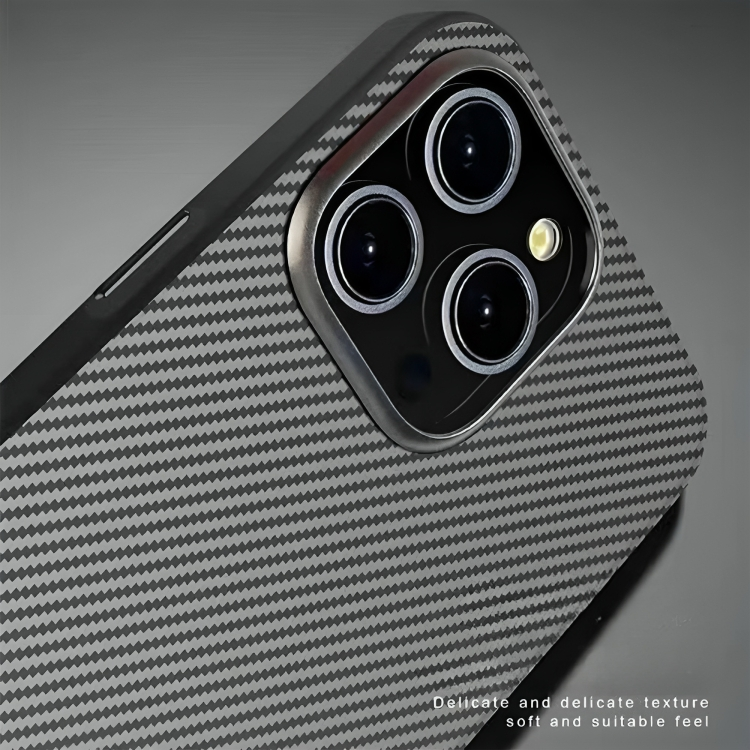 Ultra Thin Carbon Fiber Texture Matte Magsafe Phone Case