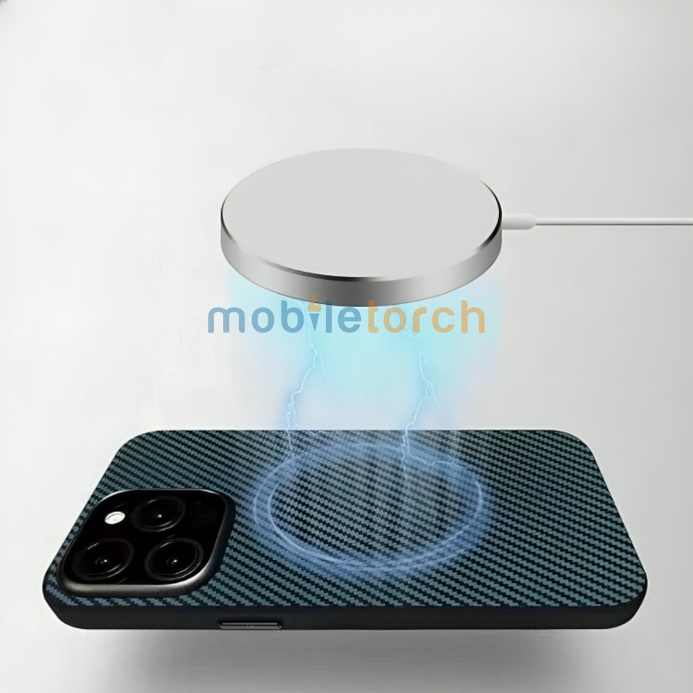 Ultra Thin Carbon Fiber Texture Matte Magsafe Phone Case - iPhone 14 Pro