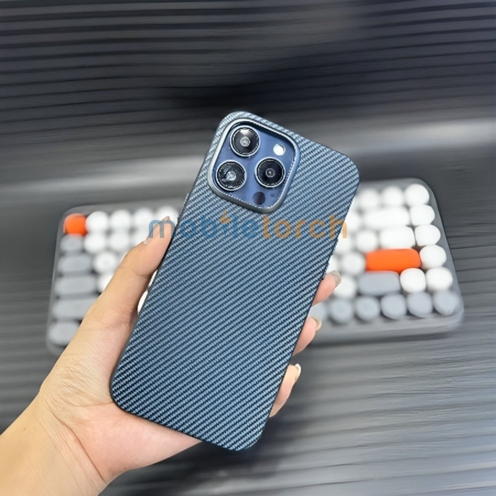 Ultra Thin Carbon Fiber Texture Matte Magsafe Phone Case - iPhone 14 Pro