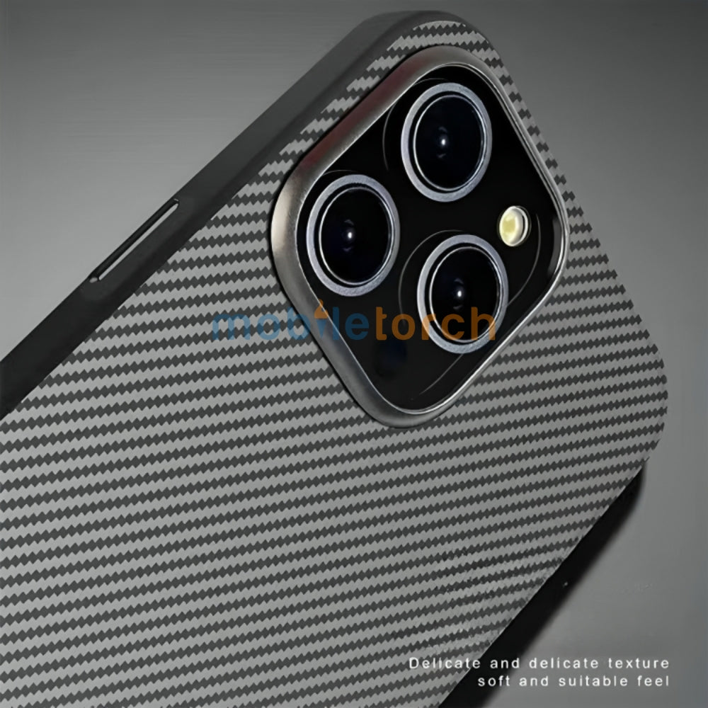 Ultra Thin Carbon Fiber Texture Matte Magsafe Phone Case - iPhone 14 Pro