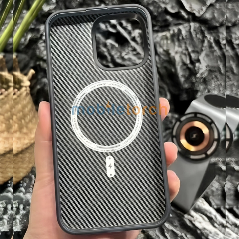 Ultra Thin Carbon Fiber Texture Matte Magsafe Phone Case - iPhone 14 Pro