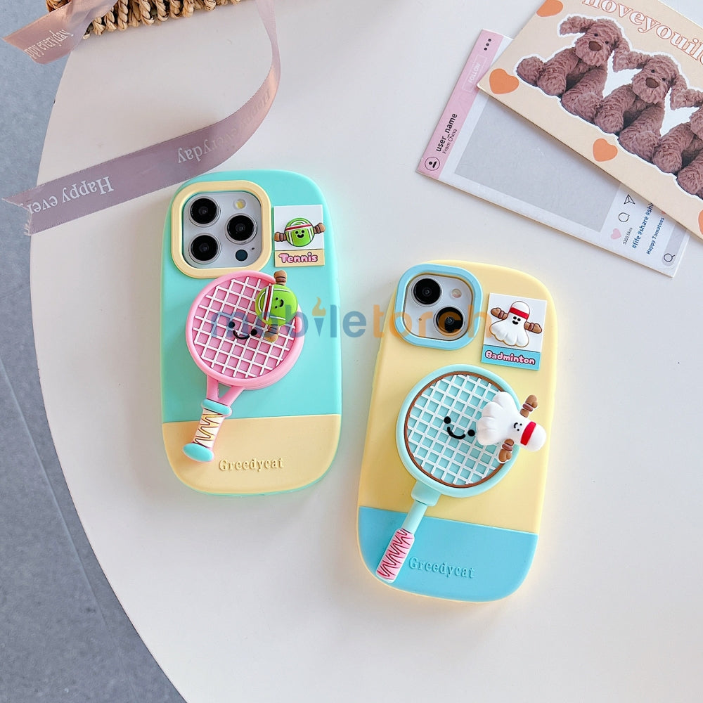 Unique Tennis Silicone Soft Phone Case | Mobile Cover - iPhone 15 Pro Max