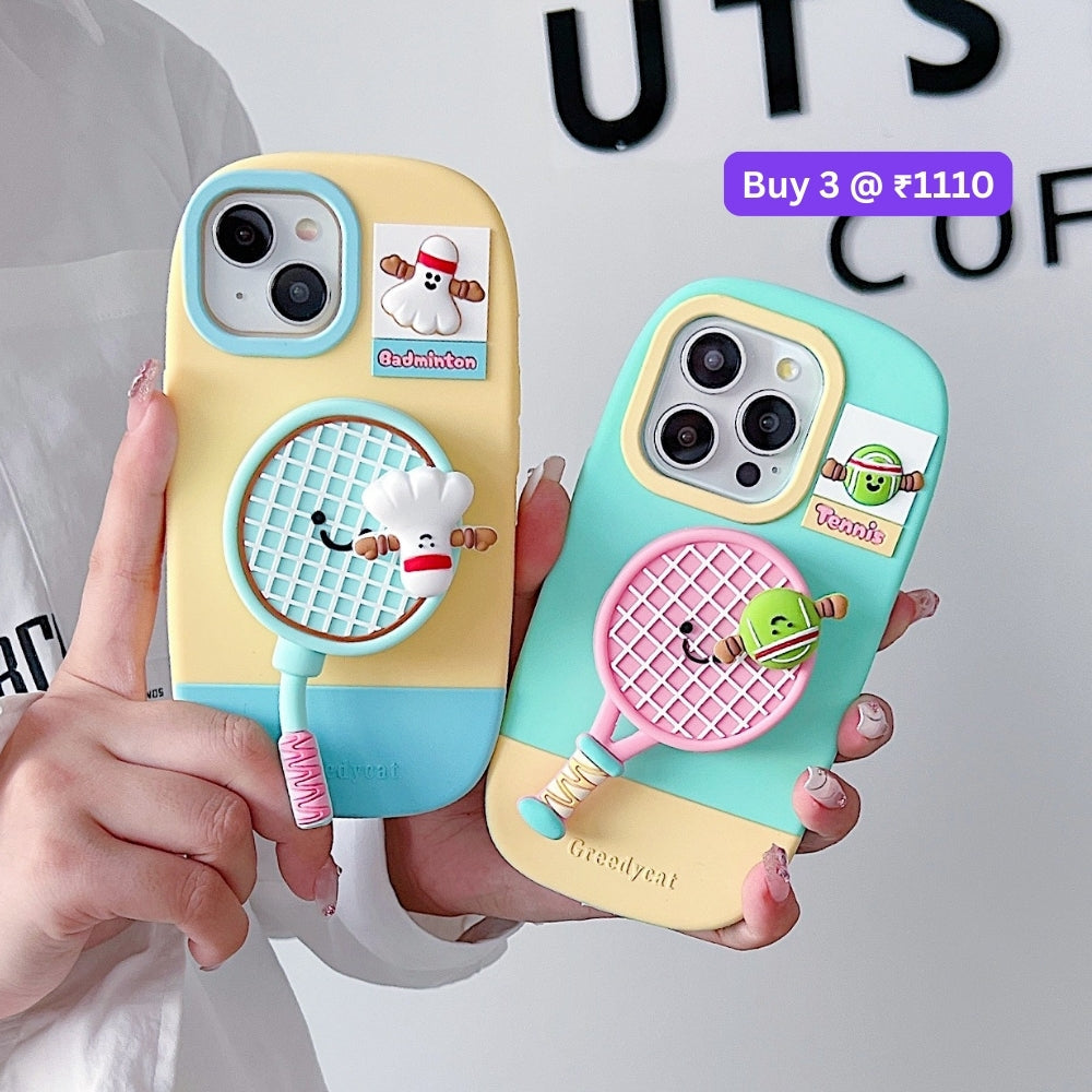 Unique Tennis Silicone Soft Phone Case | Mobile Cover - iPhone 14 Pro Max