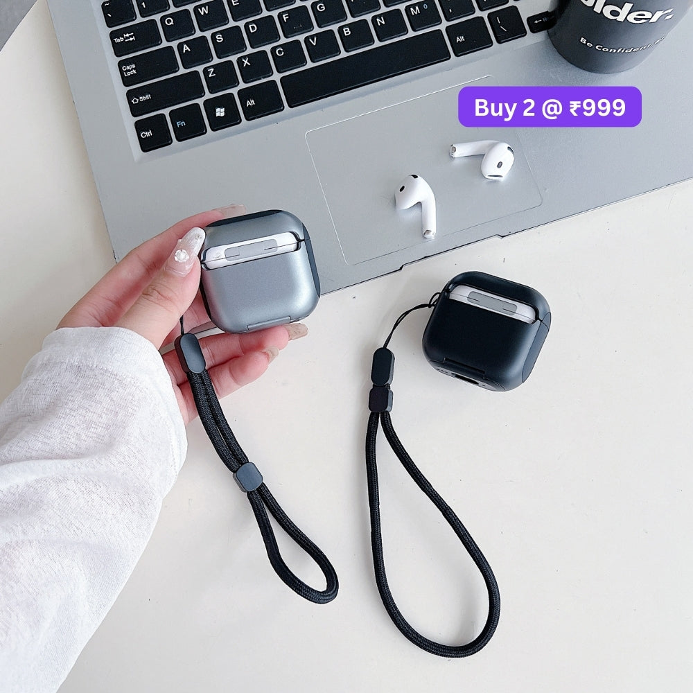 Upgraded 3D One-Piece Airpod Case with Locking Clip and Keychain Hook for Airpod Pro 2 | Airpod 4