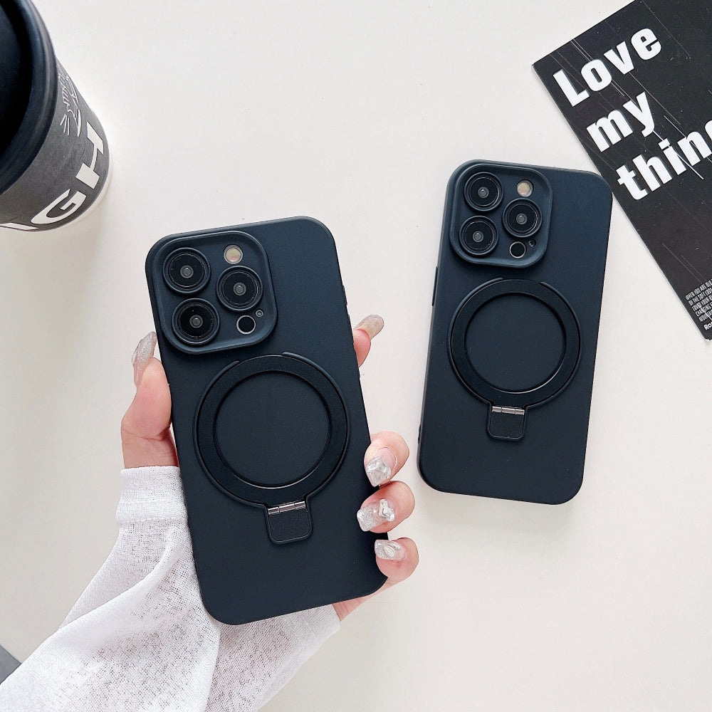 Wireless Charging Kickstand Phone Case - iPhone 15 Plus